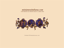 Tablet Screenshot of miniaturaitaliana.com